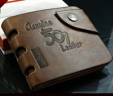 Wallet Brown Cowboy Bifold Card Holder-MF00814-Veeddydropshipping