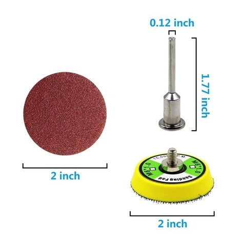 101pcs Set 2 inch Sanding Discs Pad Kit for Drill Grinder Rotary-AM00464-Veeddydropshipping