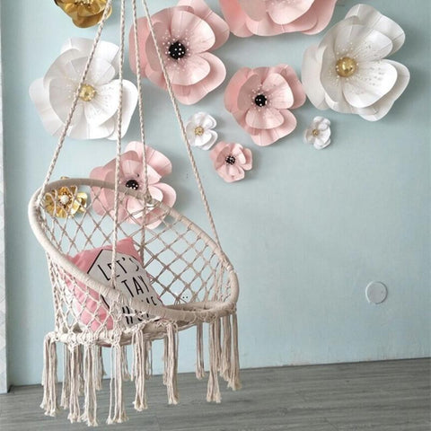 Nordic Hanging Basket Chair Swing Hammock-HA01640-Veeddydropshipping