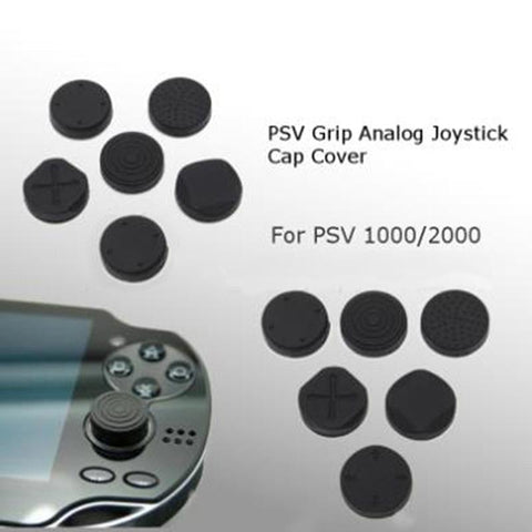 1 Set Red/Blue/Black Useful 6 In 1 Thumbstick Grip Cap Joystick Analog Cover -CE01437-Veeddydropshipping