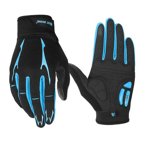 Breathable Cycling Gloves GEL Liquid Silicone Palm Non-slip Sports Full Finger Bicycle -OS01183-Veeddydropshipping