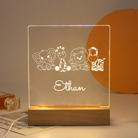 Drop Shipping Personalized Nightlight USB LED Customized Name 3D Lamp-TB00819-Veeddydropshipping