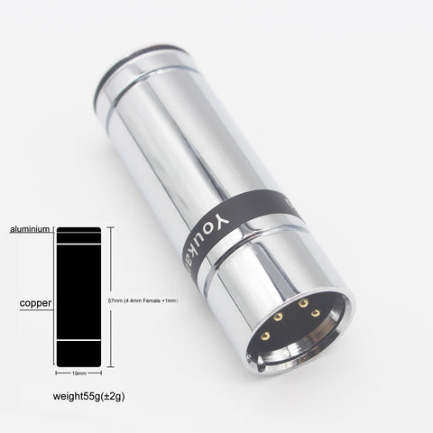 4 Pin XLR Male to 4.4mm Female Balanced Headphone Jack Convert Connector-CE01261-Veeddydropshipping