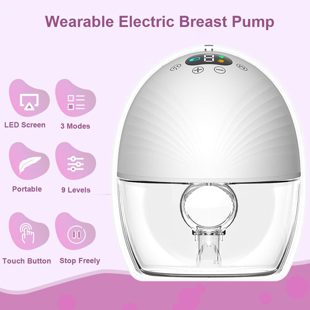 Wearable Breast Pump Hand Free Electric Breast Pump for Breastfeeding-TB00632-Veeddydropshipping