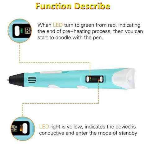 3D Drawing Printing Pencil with LCD Screen-CO01281-Veeddydropshipping