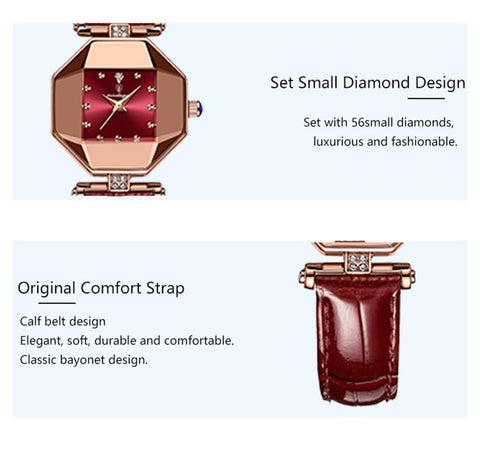 Luxury Quartz Watch Elegant  Crystal Dial Waterproof-JW00986-Veeddydropshipping