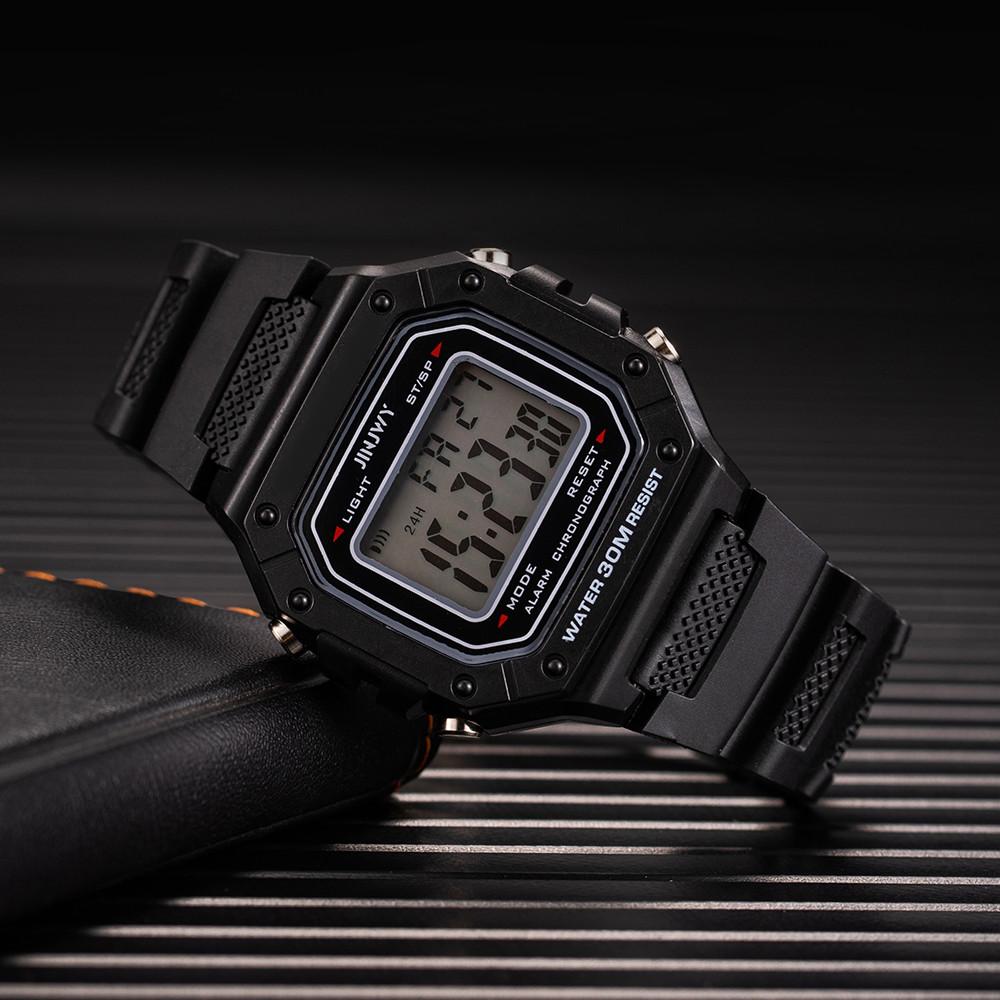 Mens Watches Luxury Led Electronic Clock Waterproof Square-JW00742-Veeddydropshipping