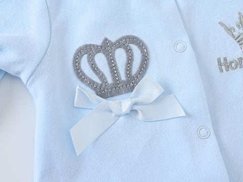 Newborn Baby Boys Romper Royal Crown Prince 100% Cotton Clothing-Veeddydropshipping-3