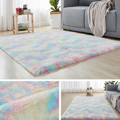 Soft Fluffy Bedroom Bedside Carpet-HA00460-Veeddydropshipping