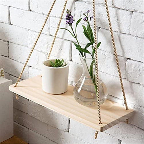 Premium Wood Swing Hanging Rope Wall-HA00232-Veeddydropshipping
