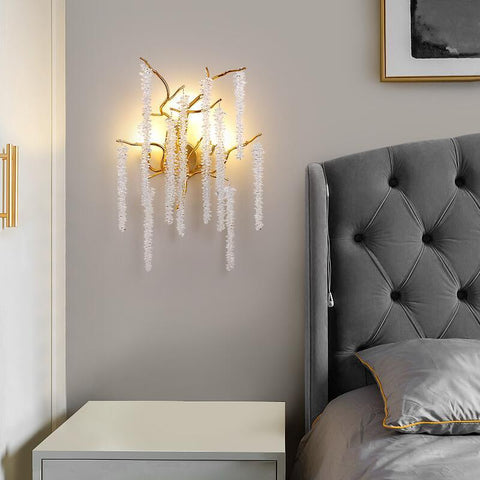 Crystal wall lamp bedside lighting modern-TI00460-Veeddydropshipping