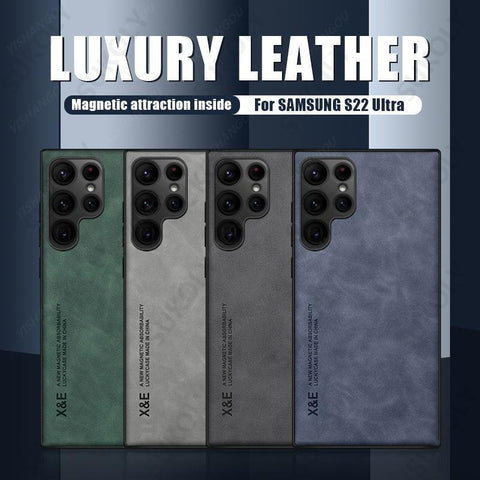 Leather Case For Samsung Galaxy S22 S23 Ultra S21 Plus S20 FE A53 A13-PA00213-Veeddydropshipping