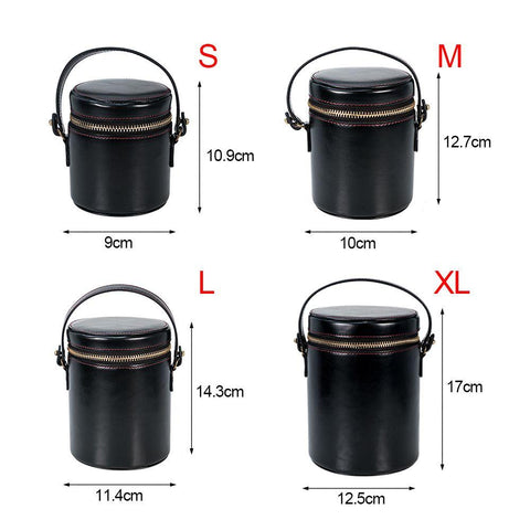 Retro Hard PU Leather Lens Case for Canon Nikon Sony Pentax Fujifilm Tamron Sigma -CE00139-Veeddydropshipping