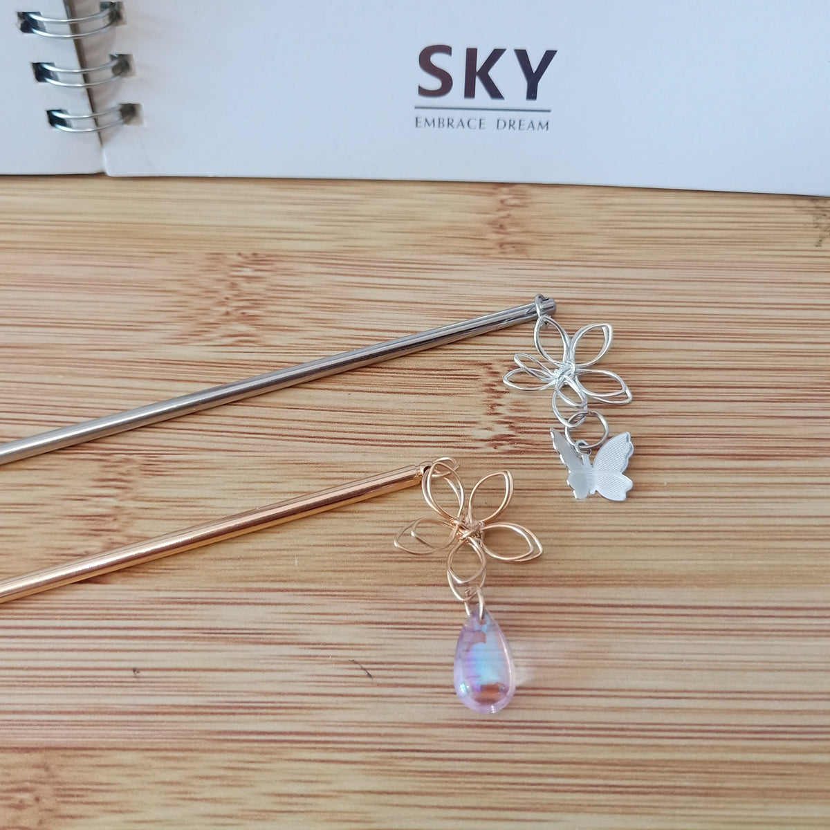 Traditional Crystal Butterfly Hair Stick Jewelry for Women -JW00528-Veeddydropshipping