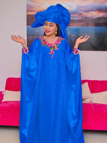 Long Dresses For African Elegant Women-WF01710-Veeddydropshipping