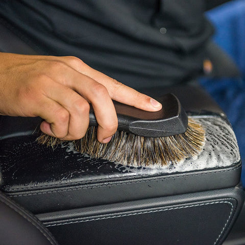 Soft Horsehair Leather Cleaning Brush Genuine Horsehair Detailing-AM00353-Veeddydropshipping