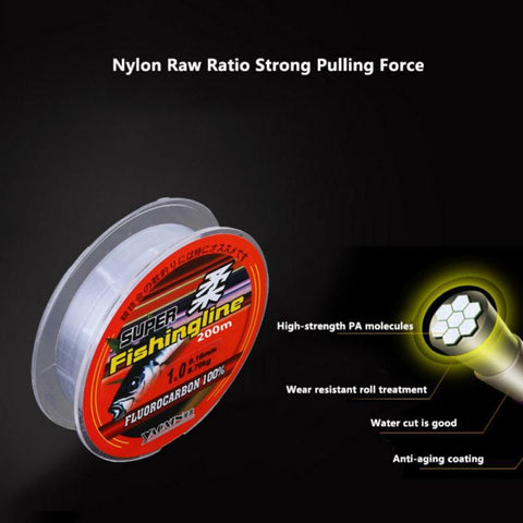 200M Nylon Fluorocarbon Fishing Main Line High Strength Freshwater Saltwater -OS00476-Veeddydropshipping