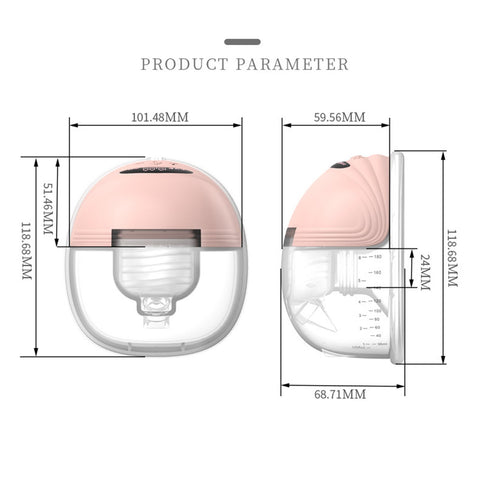 Portable Electric Breast Pump Wearable for Breastfeeding Hands Free 3-TB00631-Veeddydropshipping