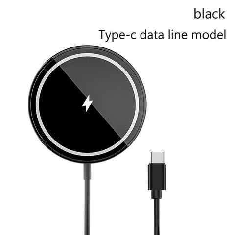 Type C Usb Quick Magnetic Charger 15W Black Mini-PA01117-Veeddydropshipping