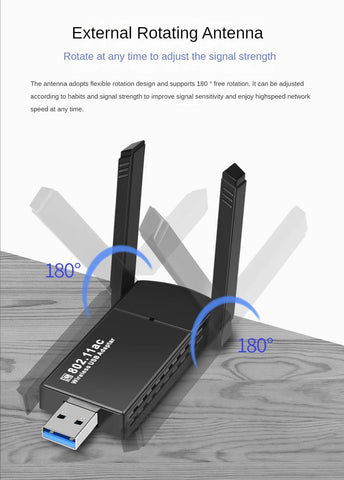 Dual Antenna Network Card  WiFi Adapter-CO01352-Veeddydropshipping