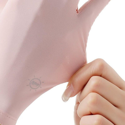 Summer Women Sunscreen Gloves Ice-cream Outdoor Sports Fishing Cycling Thin -OS01003-Veeddydropshipping
