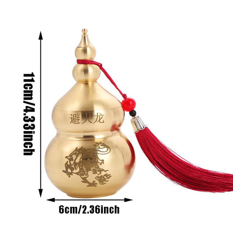 Chinese Brass Gourd Treasure Statue Home Decoration-HA00330-Veeddydropshipping