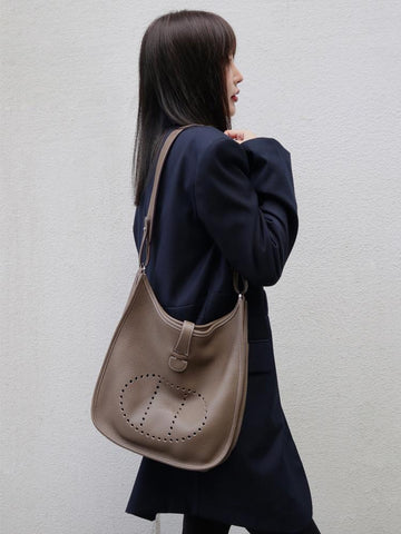 Bag Shoulder Strap Bag Strap Vegetable Tanned Cowhide Togo-BS00676-Veeddydropshipping
