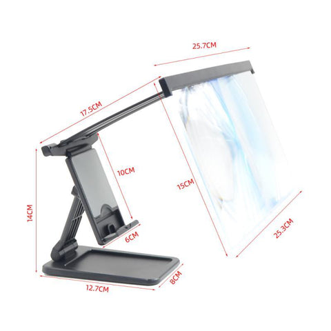 12 Inch Mobile Phone Screen Amplifier For IPad Movie Folding Shading 3D Screen Mobile Phone-PA00704-Veeddydropshipping
