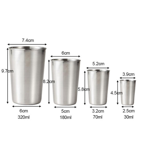 Outdoor Stainless Steel Cups Shots Set-HA01276-Veeddydropshipping