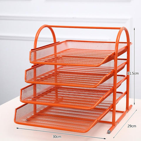 Assembled Hollow Magazine Holder Office Desk-HA01620-Veeddydropshipping