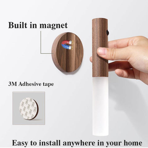 Wood Night Light LED Wall Lamp Stair-TI00497-Veeddydropshipping