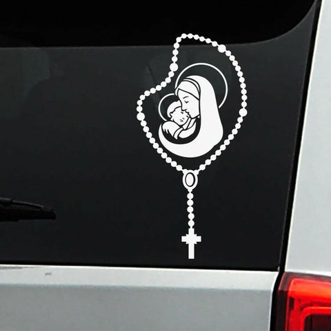 Mother Mary Car Stickers Vinyl Sticker Religion Church Faith-AM00810-Veeddydropshipping