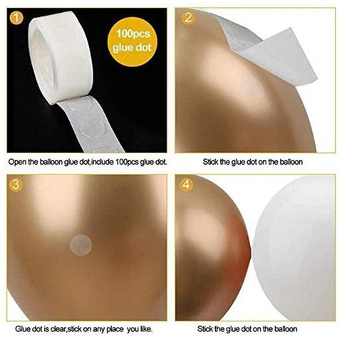 Balloon Garland Kit Gold Confetti Latex Ballon-HA01851-Veeddydropshipping