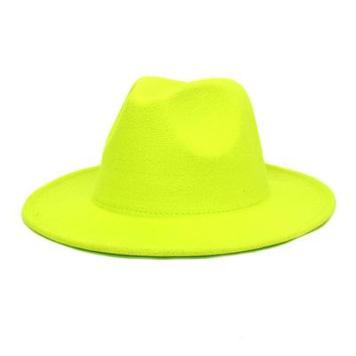 fedora hat women&#39;s 21-color wide brim jazz top-MF01005-Veeddydropshipping