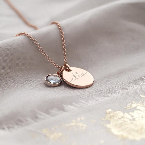925 Sterling Silver Necklaces Round Jewelry for Women -JW01277-Veeddydropshipping