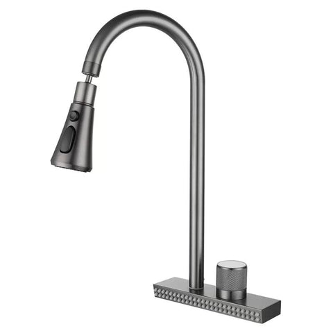 Waterfall Sink Kitchen Faucet Single Hole-TI00629-Veeddydropshipping