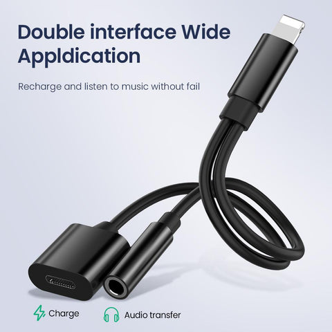 3.5mm AUX Cable Adapter For iPhone 14 13 12 Pro Charging Calling Adapte-PA00030-Veeddydropshipping