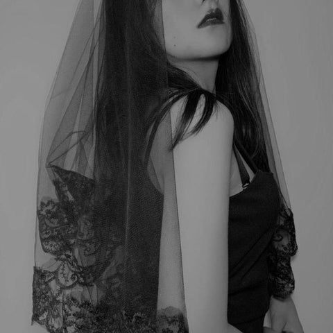 One-Layer Women Mantilla Wedding Veil-WF01436-Veeddydropshipping