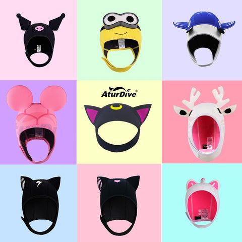 sunscreen anti-uv 4mm submersible cap cartoon personality submersible snorkeling-OS00051-Veeddydropshipping