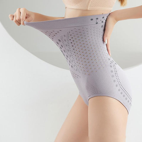 High Waist Flat Belly Sheathing Panties-WF00982-Veeddydropshipping