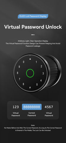 Fingerprint and Touchscreen Digital Door Lock-CO00599-Veeddydropshipping