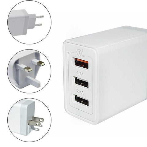 Quick Charge 3.0 USB Car Charger 3 Ports USB Car-PA01141-Veeddydropshipping
