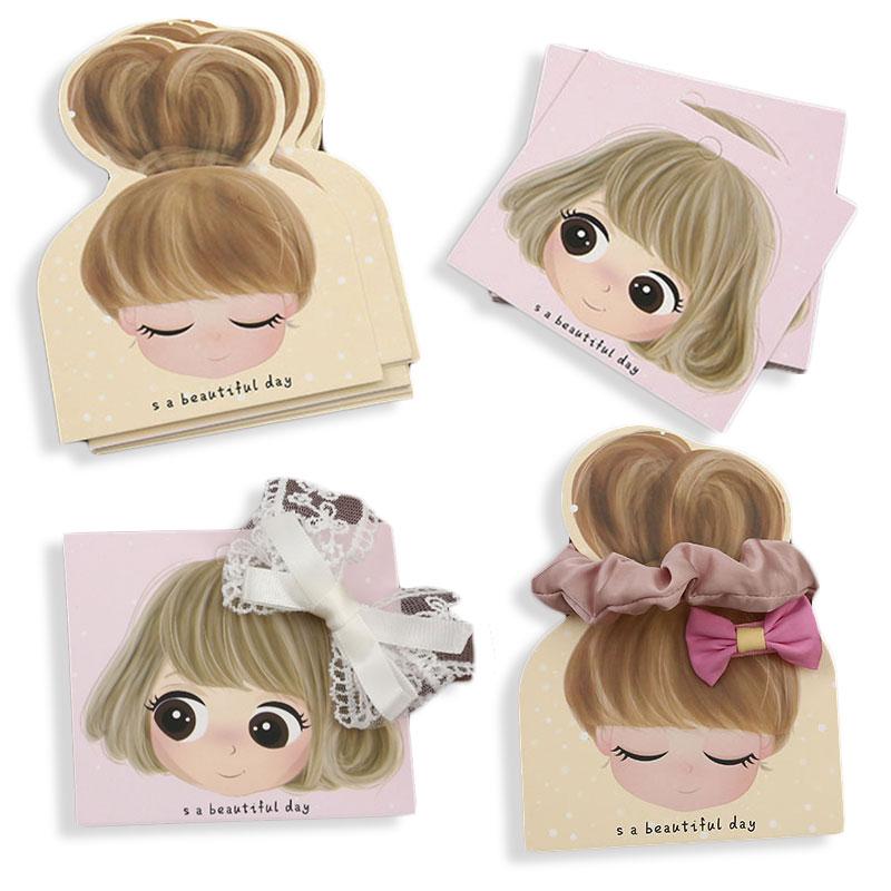 Packing Paper Card Cute Display Cards for DIY Kid Hair -JW01713-Veeddydropshipping