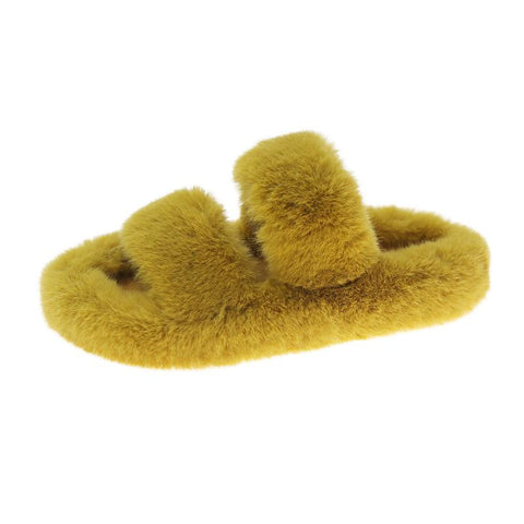 Slippers for Home Fluffy Soft Indoor Slides Thick Flats Heel Non-BS01270-Veeddydropshipping
