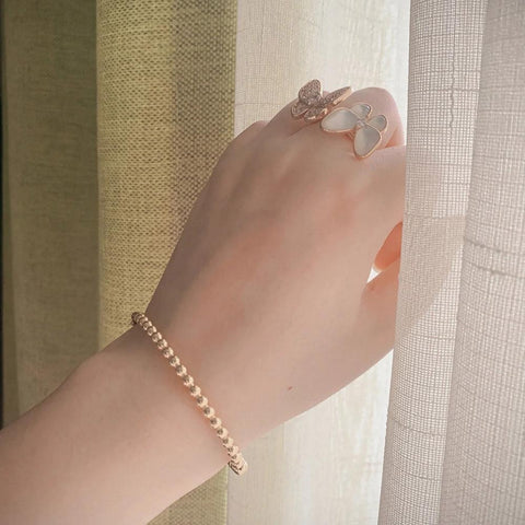 Gold Quality Pearls Bracelet Rose Platinum Designer Jewelry -JW00079-Veeddydropshipping