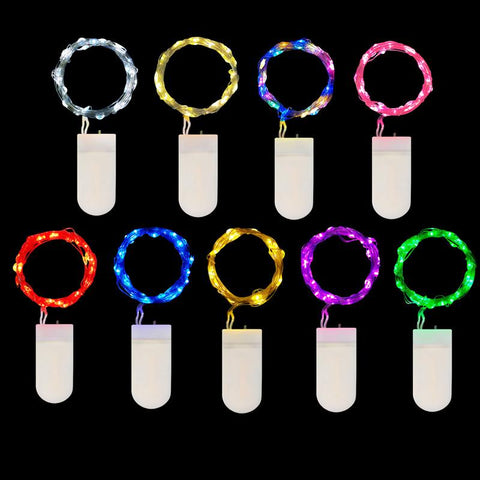 LED String Lights Led Fairy Lights Button Battery Operated Garland Light for Outdoor-TI00944-Veeddydropshipping
