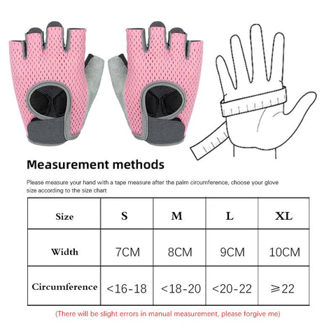 Fitness Weight Lifting Gym Gloves Half Finger Anti-Slip Breathable Bicycle -OS00948-Veeddydropshipping