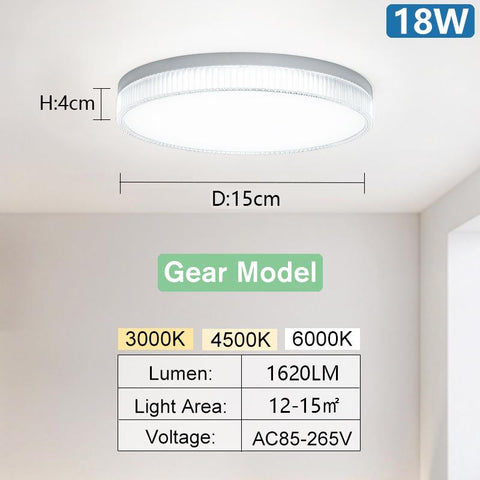 Round Led Ceiling Lamp  Lustre Lighting-TI00294-Veeddydropshipping