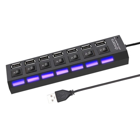 switch extension hub 7-port USB2.0 hub Computer USB extension hub one drag-CE00163-Veeddydropshipping