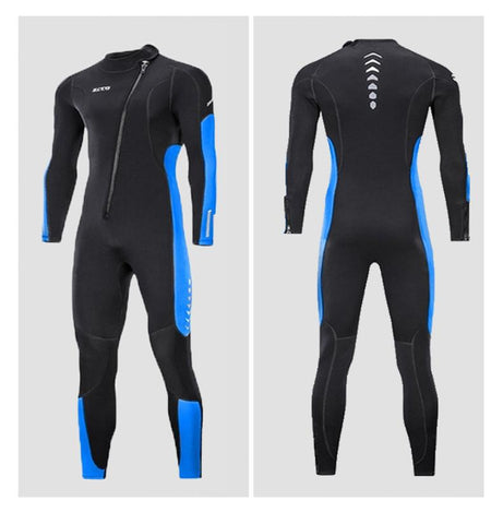 3MM Neoprene Wetsuit Men Women Front Zipper Diving Suit for Snorkeling -OS00149-Veeddydropshipping